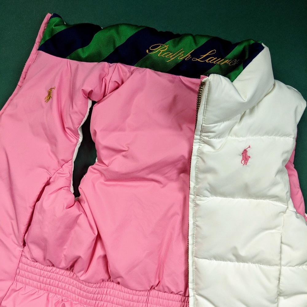 Ralph Lauren Reversible Puffer Vest Kids Size 5